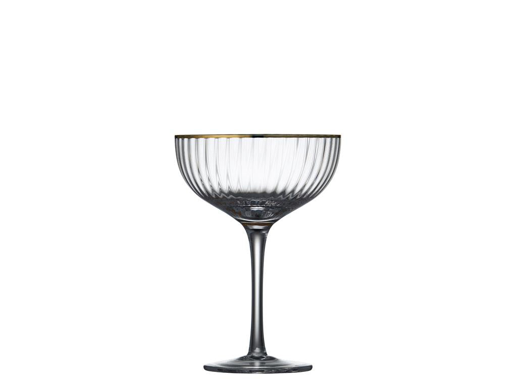 Lyngby Glas Palermo Cocktailglas, guld - 4 stk. - Bahne